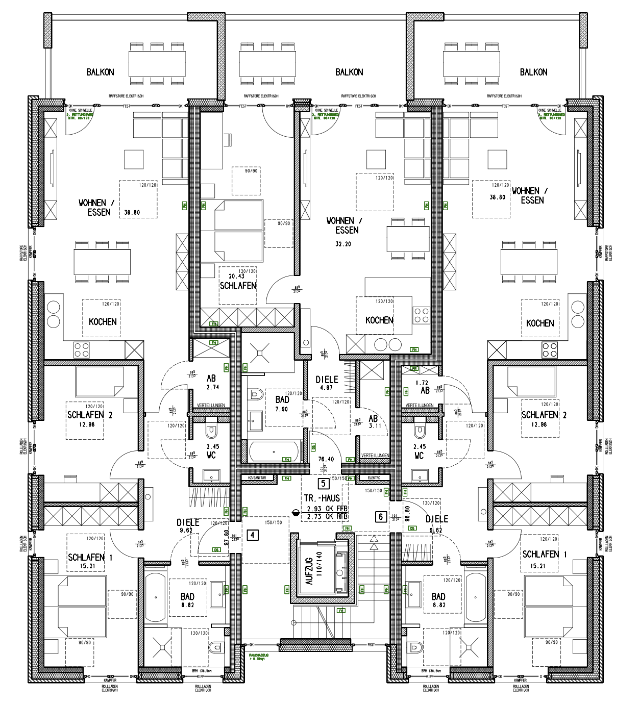 Grundriss 1. Obergeschoss